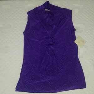 Purple sleeveless womans top